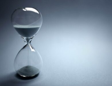 Hourglass time passing